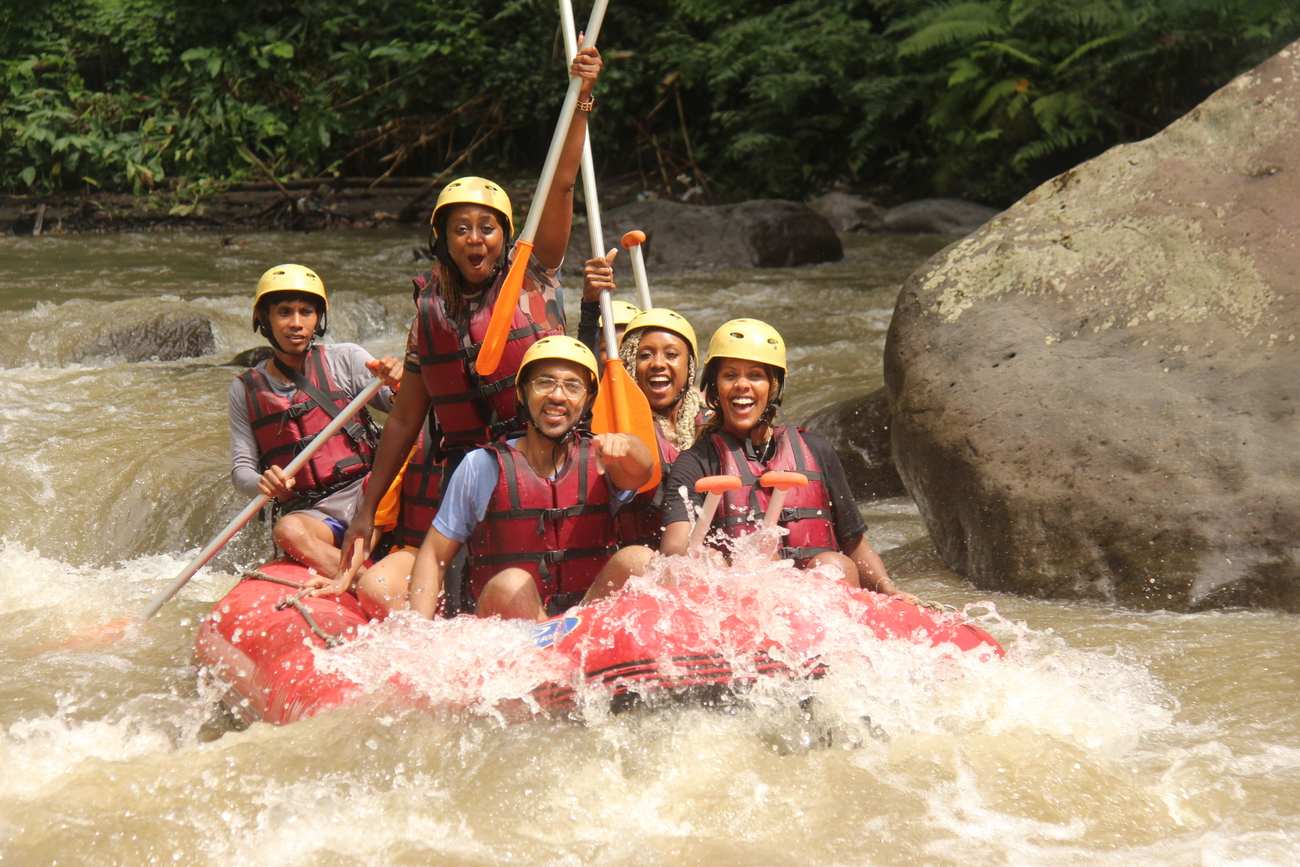 Straight into the rapids