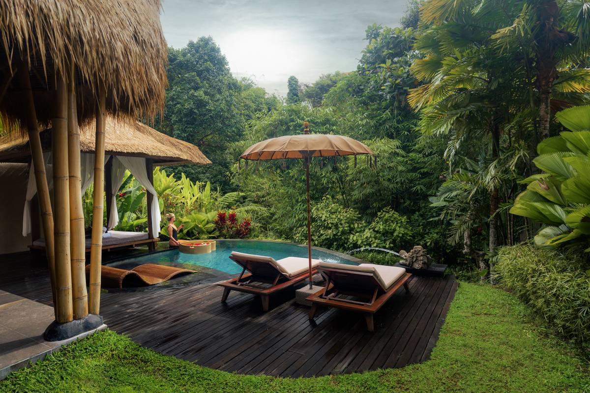 A private villa pool