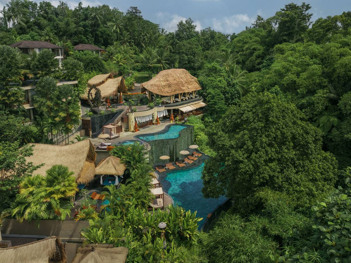 The resort from above
