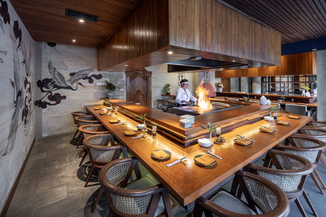 Kojin — teppanyaki cooked at the counter