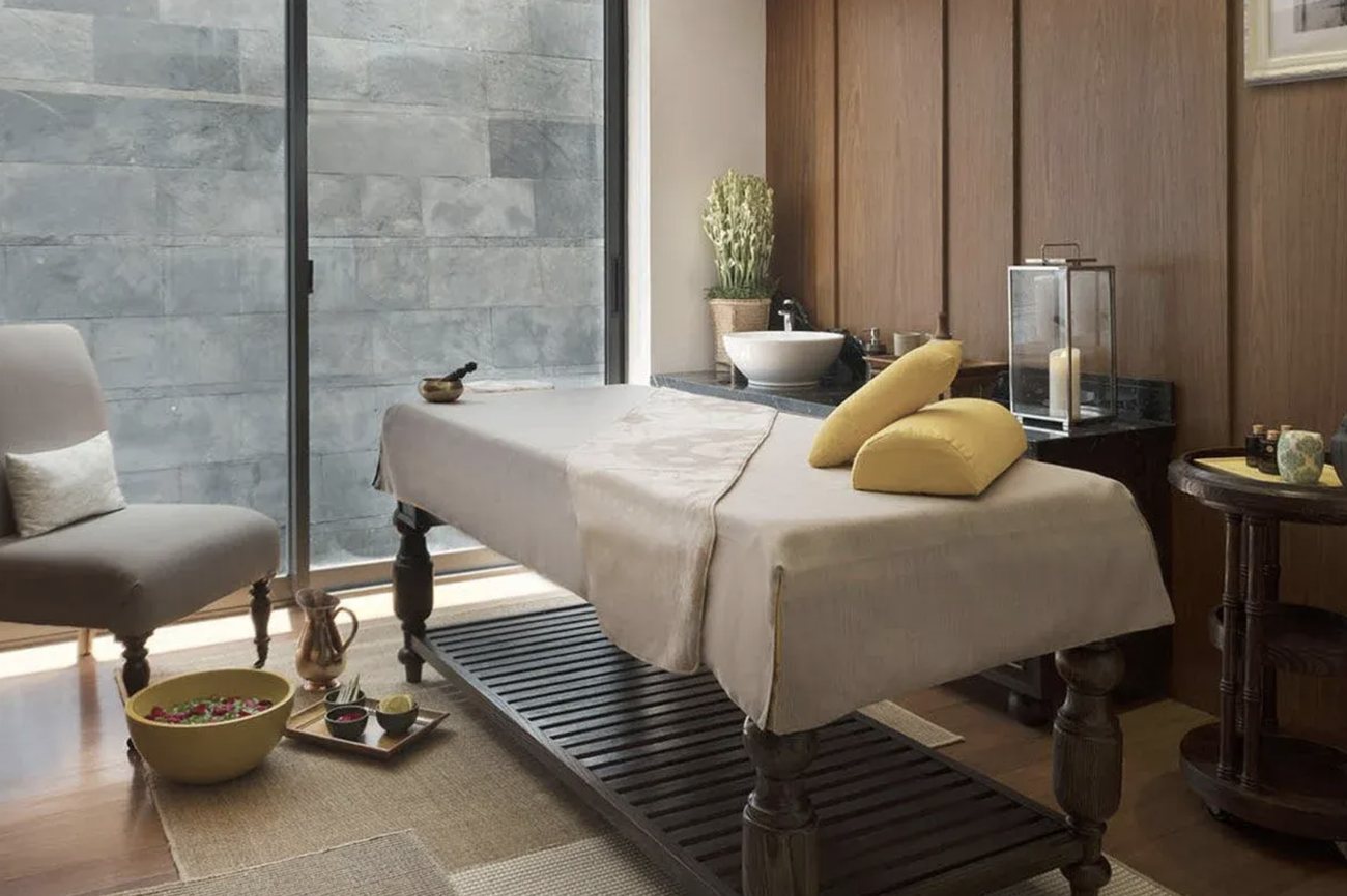 A treatment room at Sava Spa